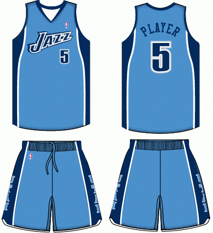 Utah Jazz Alternate Uniform 2007 2010 Basketballuniforms Utah Jazz Jazz Basketball Uniform