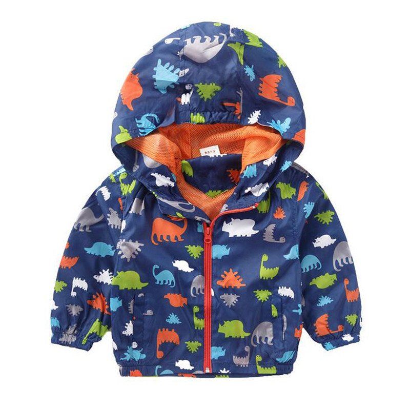 Kid Cartoon Dinosaur Hooded Tops Baby Toddler Girls Boys Waistcoat Coat Autumn Winter Clothes 2-6 Years Old Dinosaur Outfit
