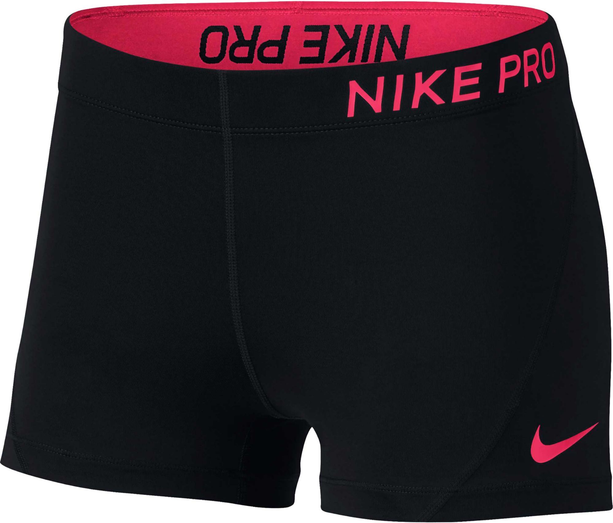 nike pro volleyball shorts black