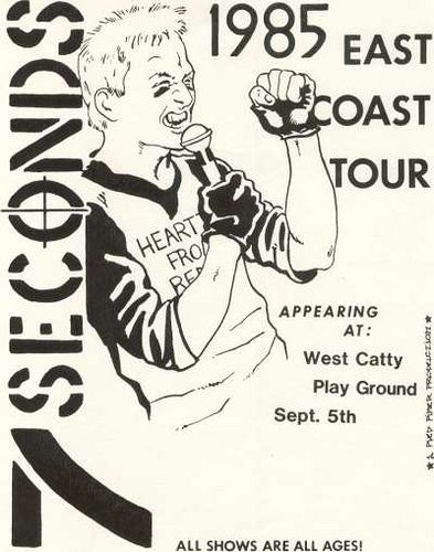 7 seconds punk hardcore flyer punk concert posters and rock music 7 seconds flyer