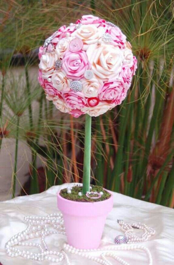 rose topiary flower arrangements centerpieces pinterest paper flower centerpieces pinterest
