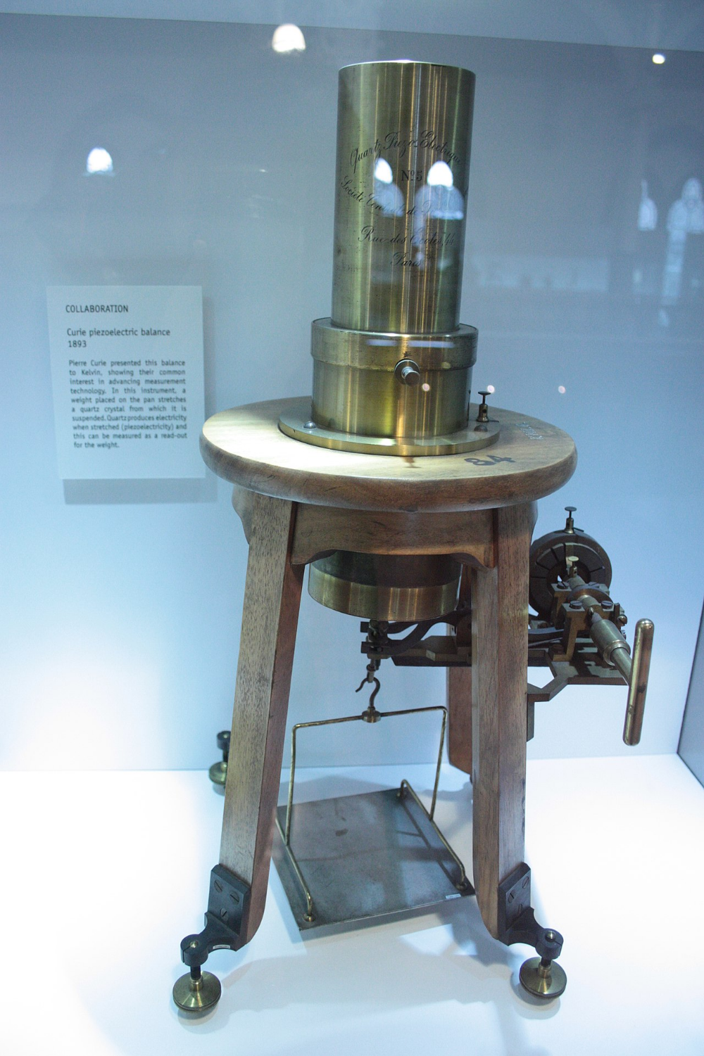 piezoelectric balance presented by pierre curie to lord kelvin hunterian museum glasgow piezoelectricity wikipedia drafting desk home decor furniture