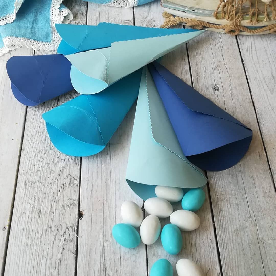 50 Conetti Porta Confetti In Carta Per Matrimoni + Biadesivo,Facili Da