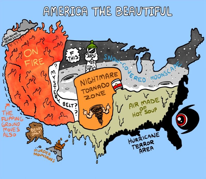 America Beautiful Weather Zones Funny Memes Funny Pictures Funny