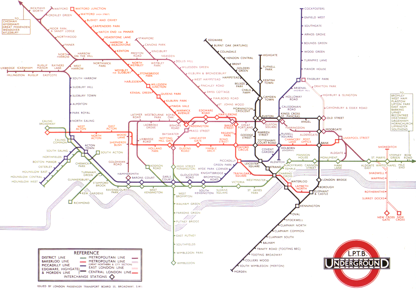 becks iconic 133 london tube map that has defined transit maps ever since