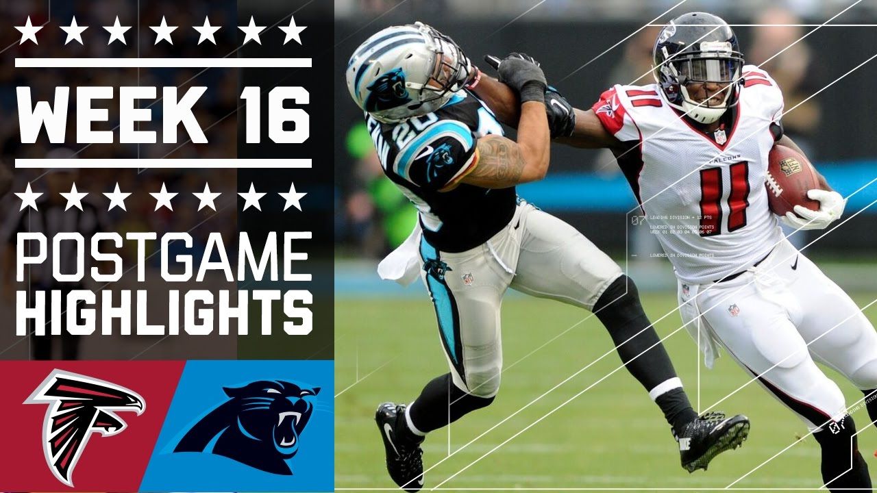 Falcons vs. Panthers NFL Week 16 Game Highlights Football helmets, Falcons, Panthers