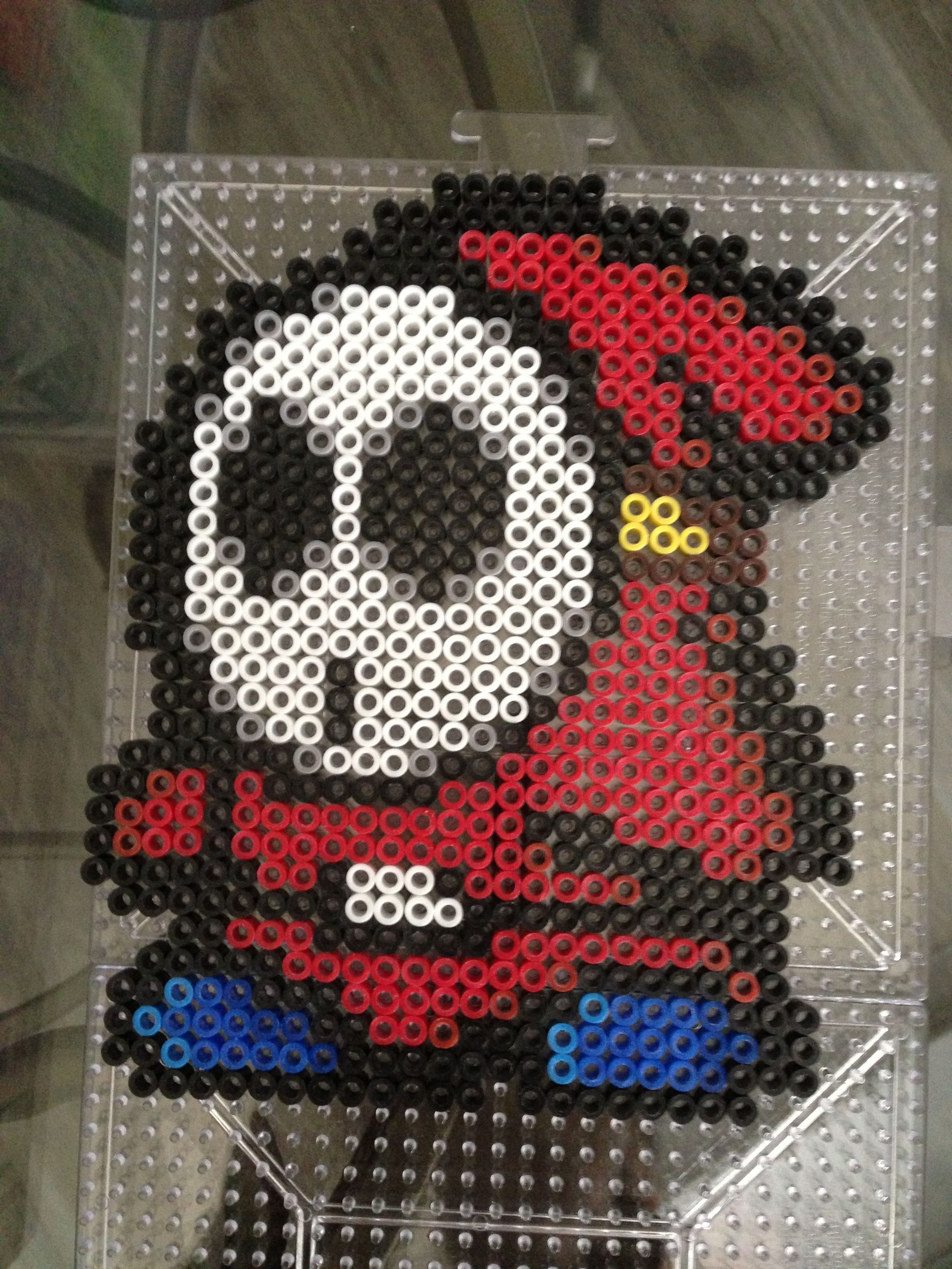 shy guy mario perler beads by s sharda perler bead mario phantasm designs