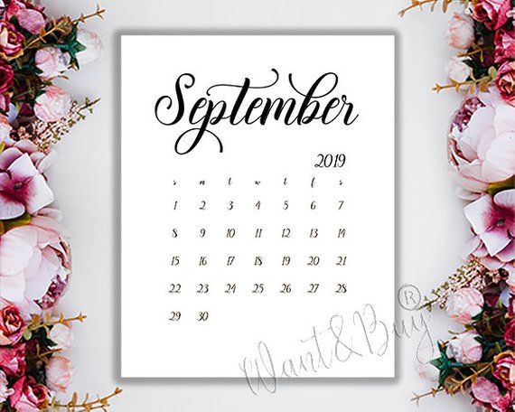 september 2019 limited time instant download digital file