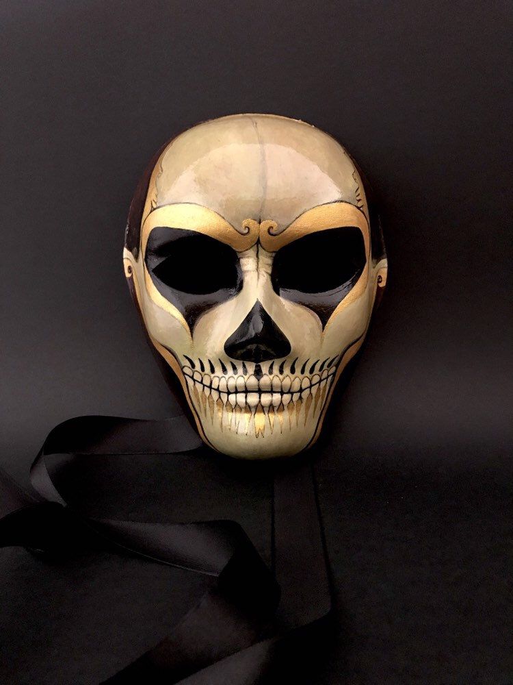 Auf Bestellung – Maskerade-Maske.  Schädelmaske.Tag der toten Maske.Dia de los muertos.

 – Mask