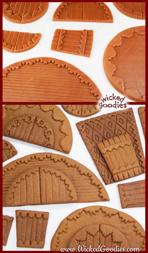 Gingerbread House Dough Recipe and Baking Instructions #gingerbreadhousetemplate