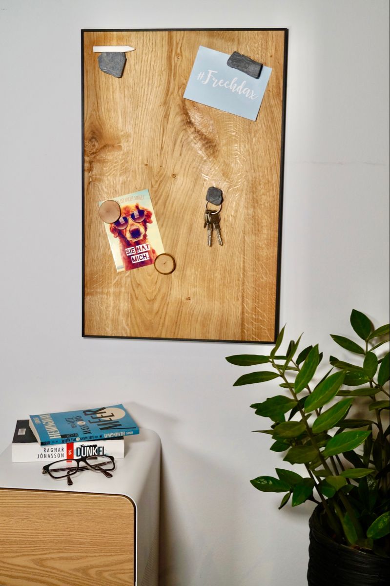 Wandbild Magnettafel Pinnwand Magnetboard Magnetpinnwand Magnetwand Stahl Küche Büro Größe HxB: 40cm x 60cm Bilderwelten Magnettafel Memoboard Querformat 2:3 Holzlöffel mit Gewürzen