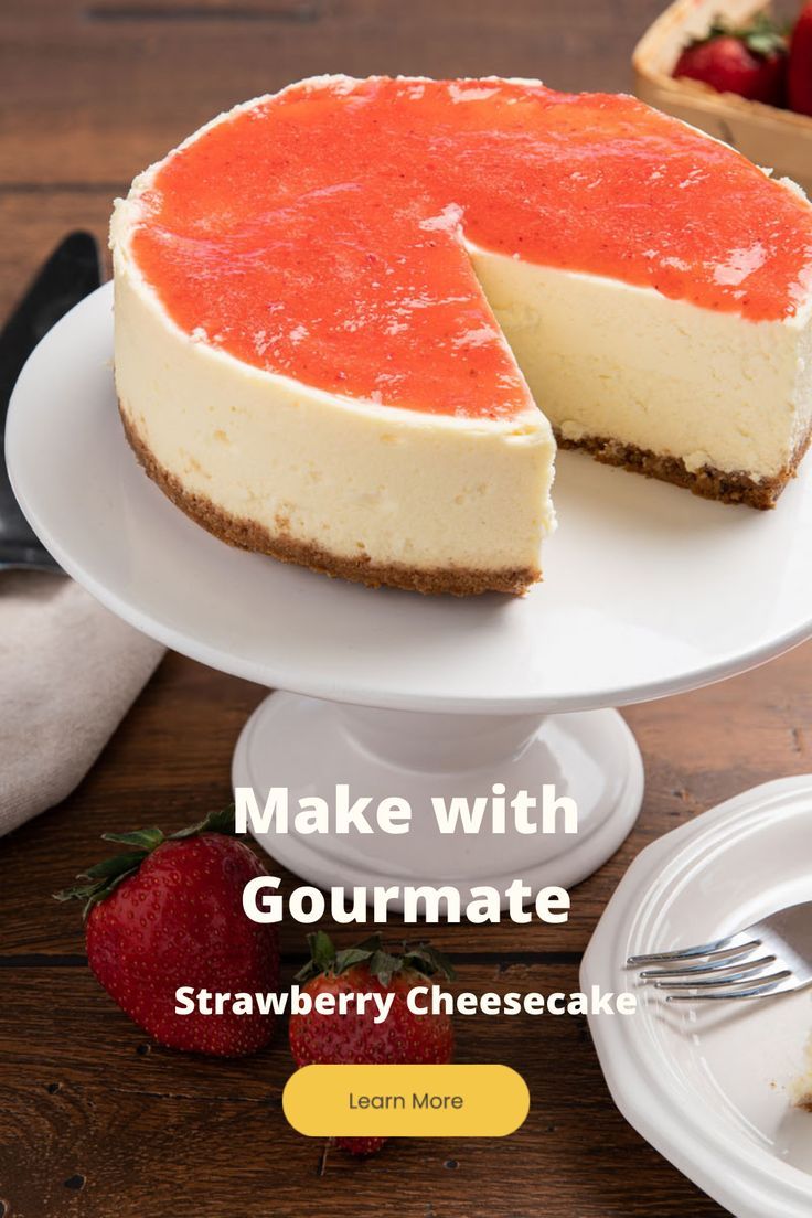 With over 10 functions, you can whip up anything you crave with Gourmate. Discover our expansive library of guided recipes which provide step-by-step instructions to making delicious meals. The best part? Gourmate will automatically adjust time, temperature, mode and speed for that particular step, taking out the guess work! Yummy Food, Delicious Meals, Strawberry Cheesecake, Step By Step Instructions, Whip, Cravings, Canning, Desserts, Recipes