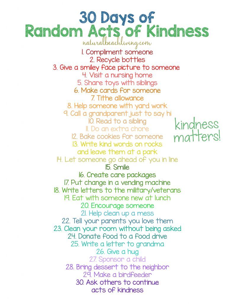 Random act of kindness essay