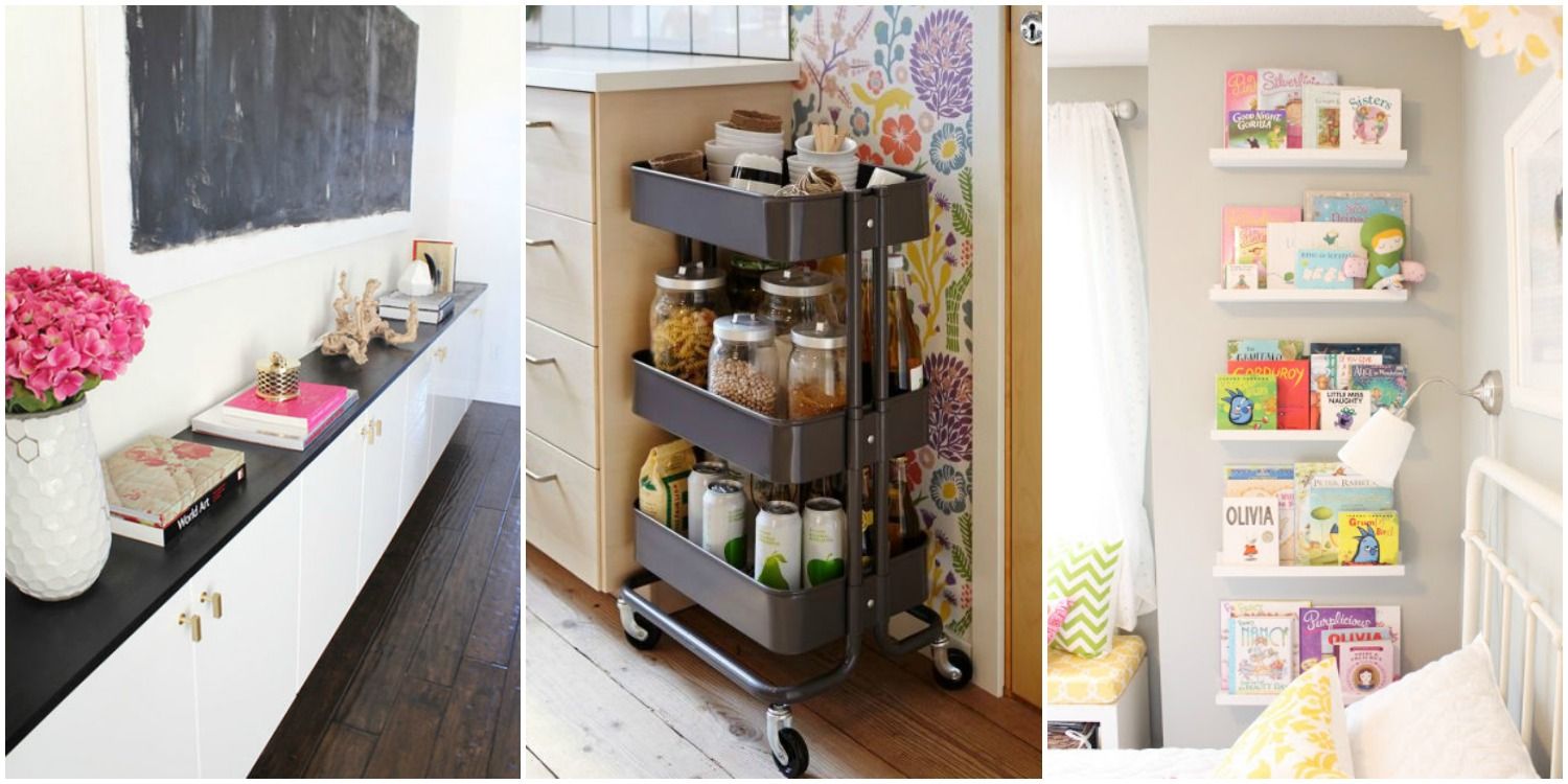 15 Genius Ikea Hacks That Solve All Of Your Storage Problems 15 Ikea Storage Hacks Solutions With Products See The Bookshelves Turned Into