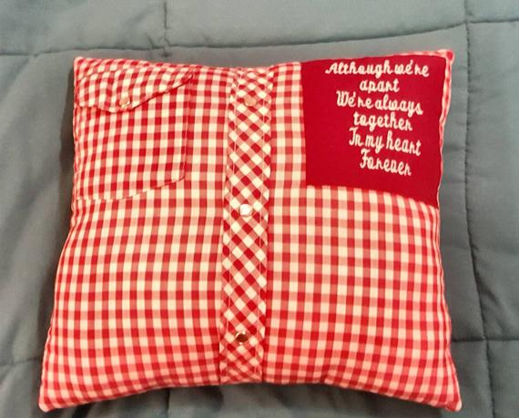 Custom Keepsake pillow, Memory Pillow Pillows Memory Pillowcases Bereavement