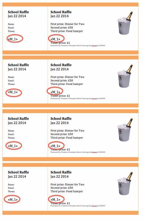 Instructions for creating numbered raffle tickets in Word or - food tickets template Instructions for creating numbered raffle tickets in Word or - food tickets template