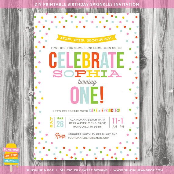 diy first birthday invitations