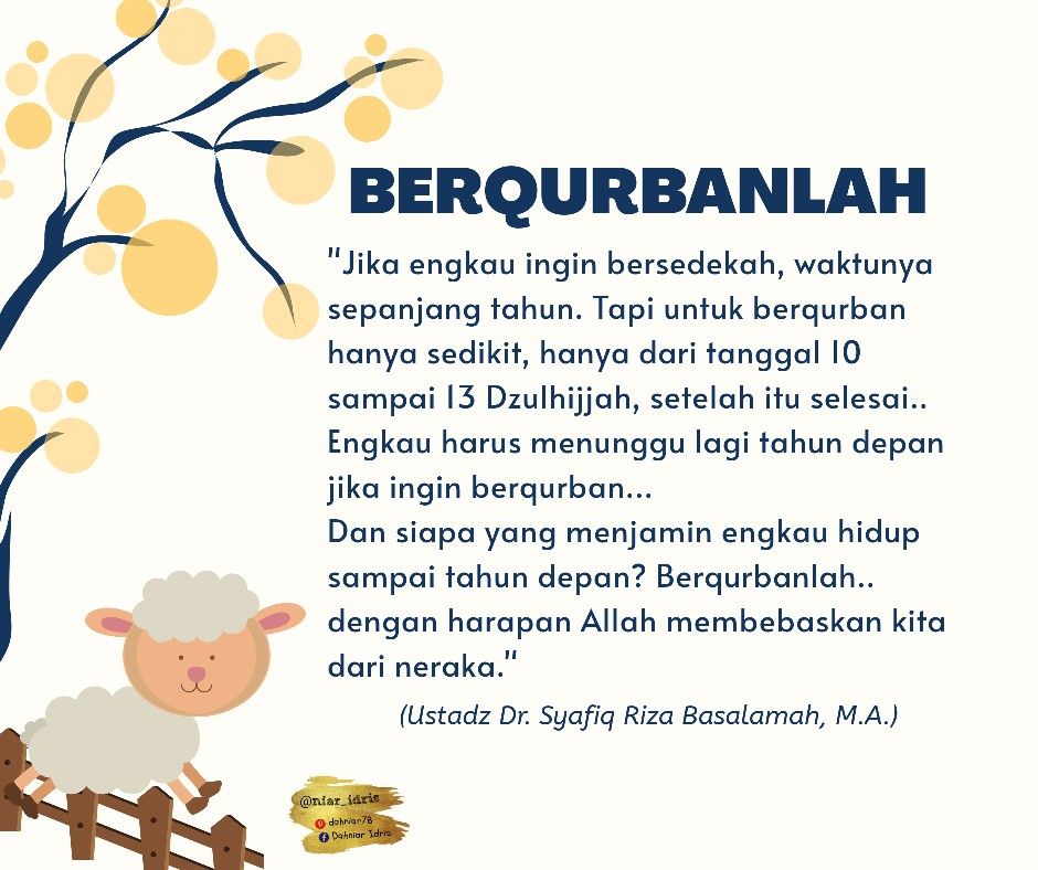 Jika Mampu Berqurbanlah Kekuatan Doa Motivasi Bijak