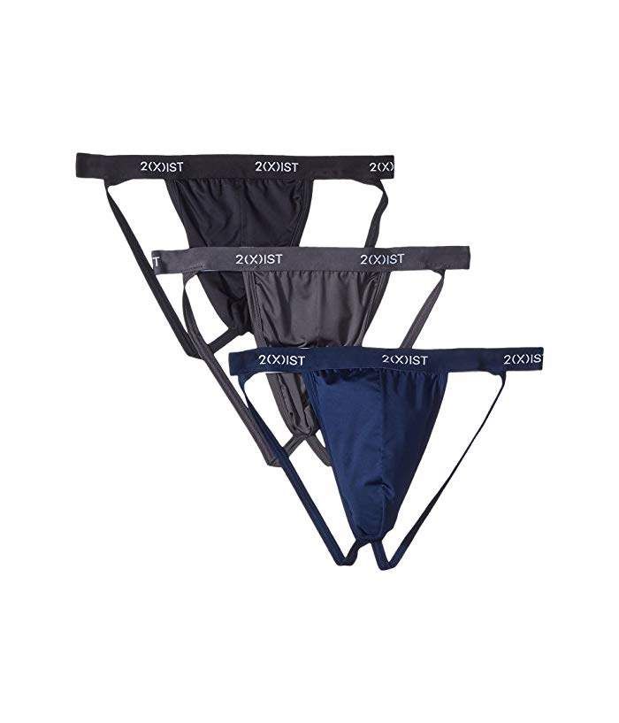 Summer Code Mens Jockstrap Pack Striped Cotton Jock Straps Supporter
