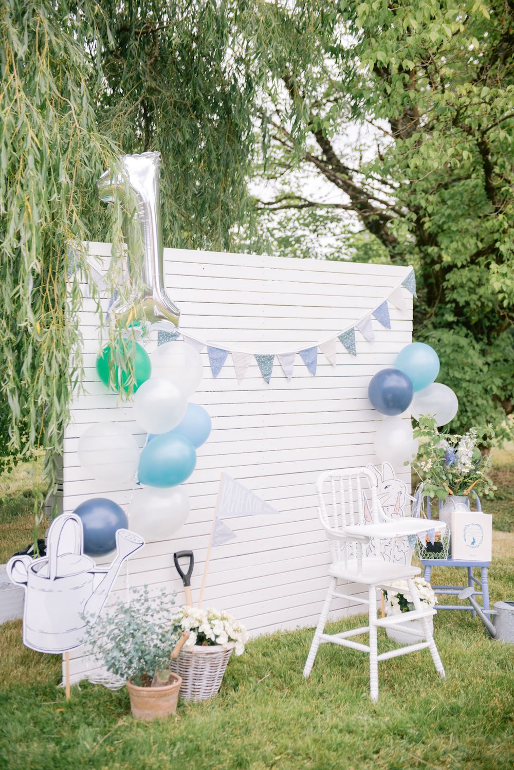 A Peter Rabbit 1st Birthday Party for Blake! - Monika Hibbs 1st Birthday Boy Themes, Baby Boy 1st Birthday Party, 1st Birthday Photos, First Birthday Parties, Peter Rabbit Birthday, Peter Rabbit Party, Outdoors Birthday Party, Outdoor Birthday, Outdoor Party