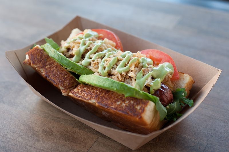 Downing Every Dog From Dog Haus In Pasadena Hot Dog Hot Dog