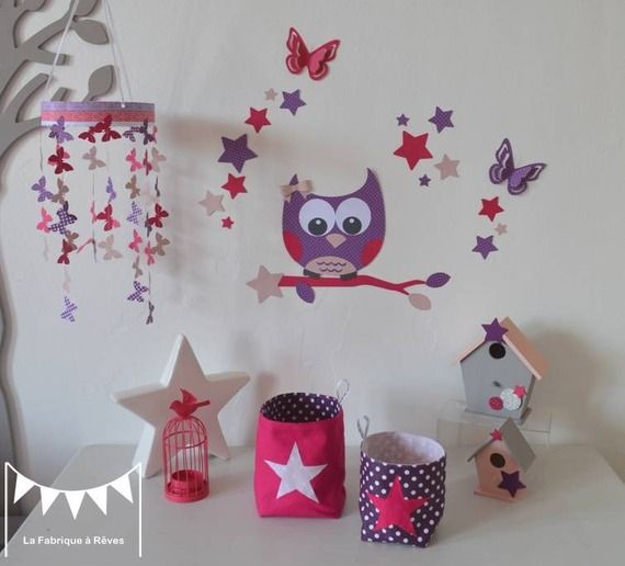 Sur commande - lot 2 pochons rangement S et M - violet rose fuchsia