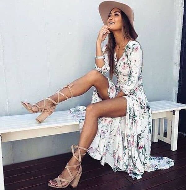 27 Schicke Sommeroutfits Mit Blumen #chicsummeroutfits