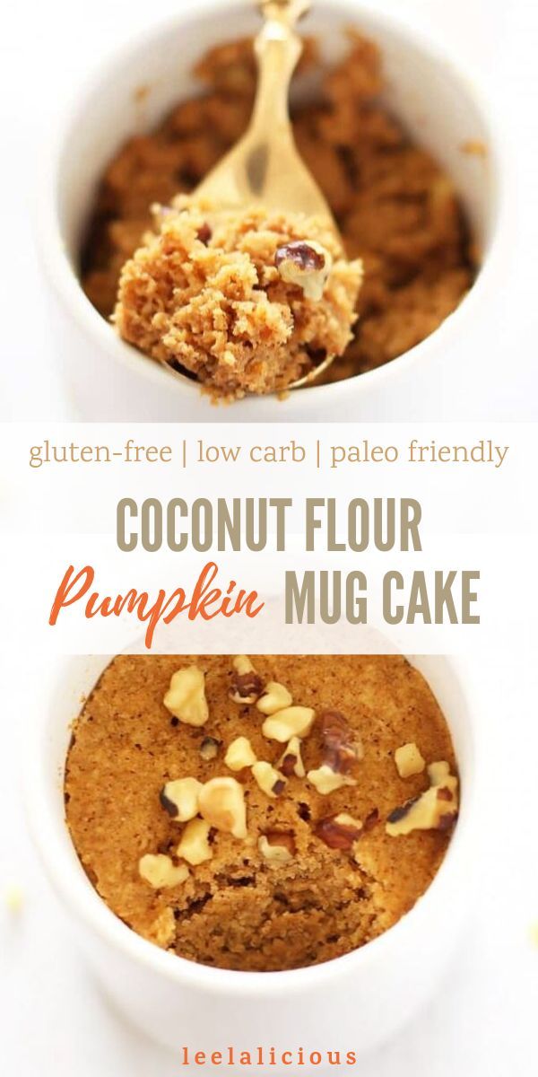 Paleo Pumpkin Mug Cake made with Coconut Flour - L Paleo Pumpkin Mug Cake made with Coconut Flour - L