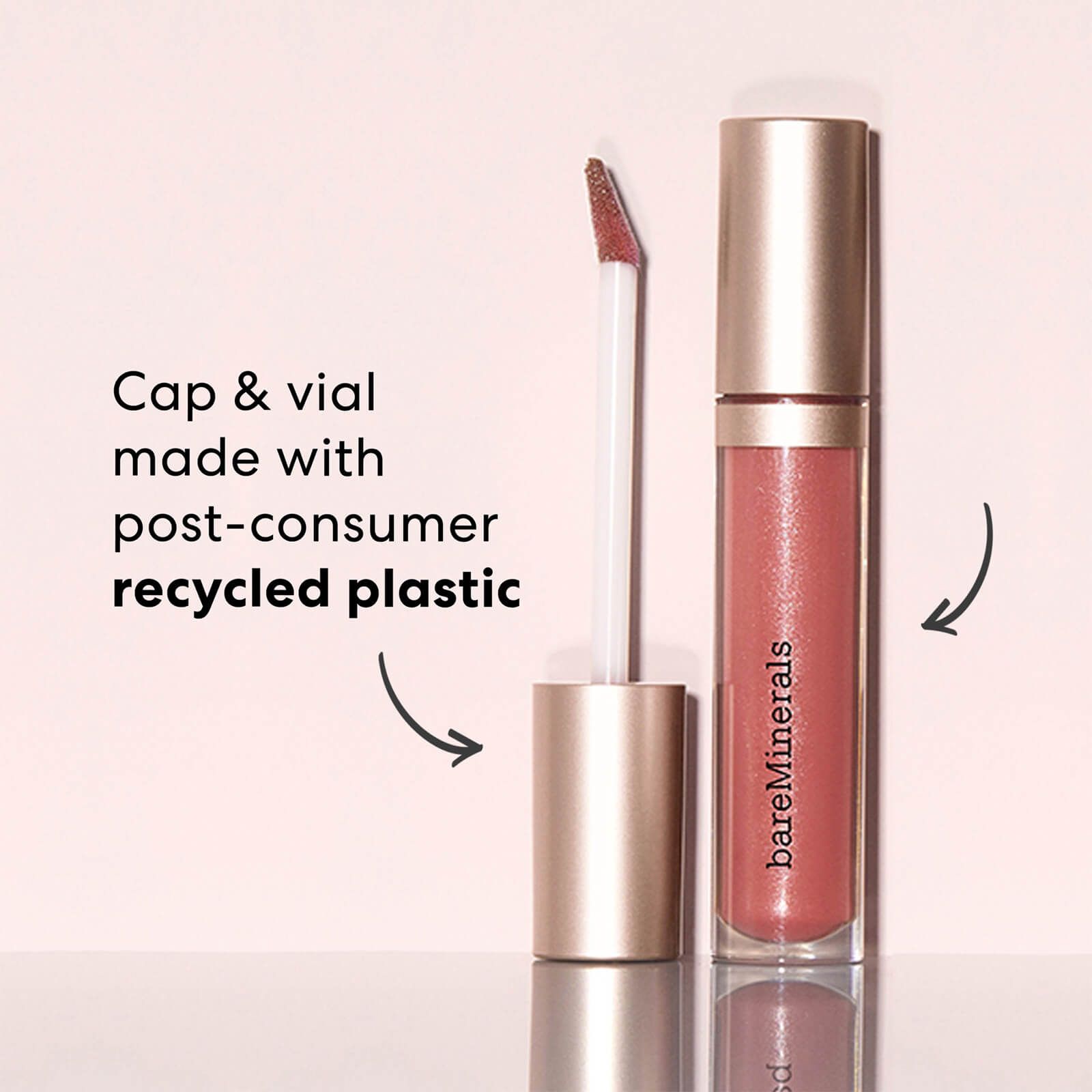 Discover a kiss of hydrating colour with the bareMinerals Mineralist Gloss-Balm. The vegan, hybrid formula combines the nourishment of a balm with the shine of a lip gloss. Available in a range of wearable shades, the gloss-balm wraps your lips in smooth, cushiony pigment. Sustainably-sourced fruit oils help to moisturise and soften for a plump, uniform finish. Mindful of the environment, the cap and vial are made from post-consumer recycled plastic. This gloss gives a sheer wash of colour, fo Vegan Lip Gloss, Lip Gloss Balm, Smooth Lips, Thing 1, Minerals Makeup, Bareminerals, Makeup Brands, Makeup Revolution, Luxury Skincare
