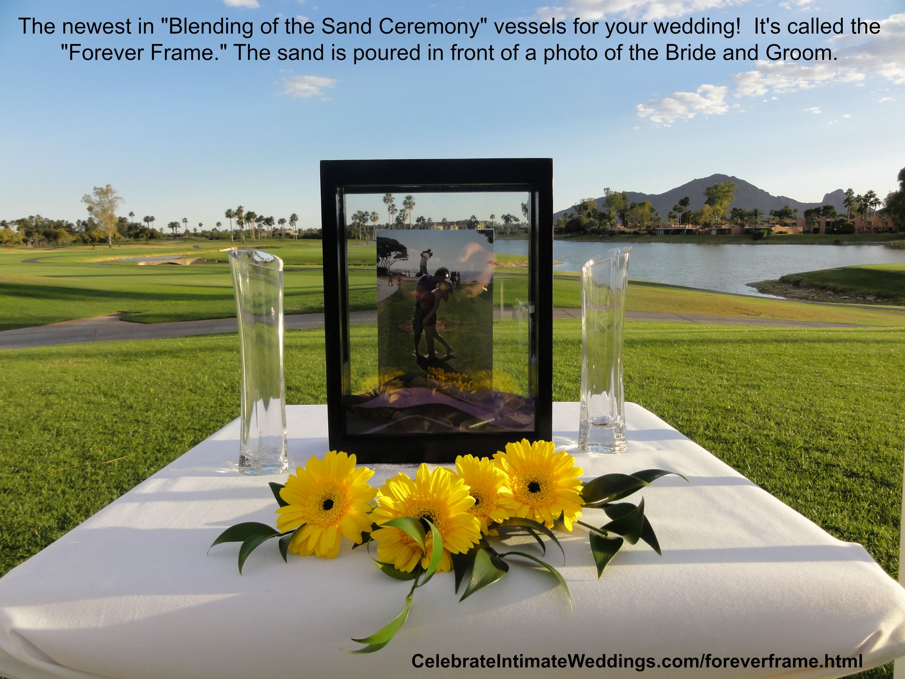 Couples Who Choose To Include A Blending Of The Sand Ceremony In Their Wedding Can Create A Lasting M Sand Ceremony Frame Sand Ceremony Forever Frame