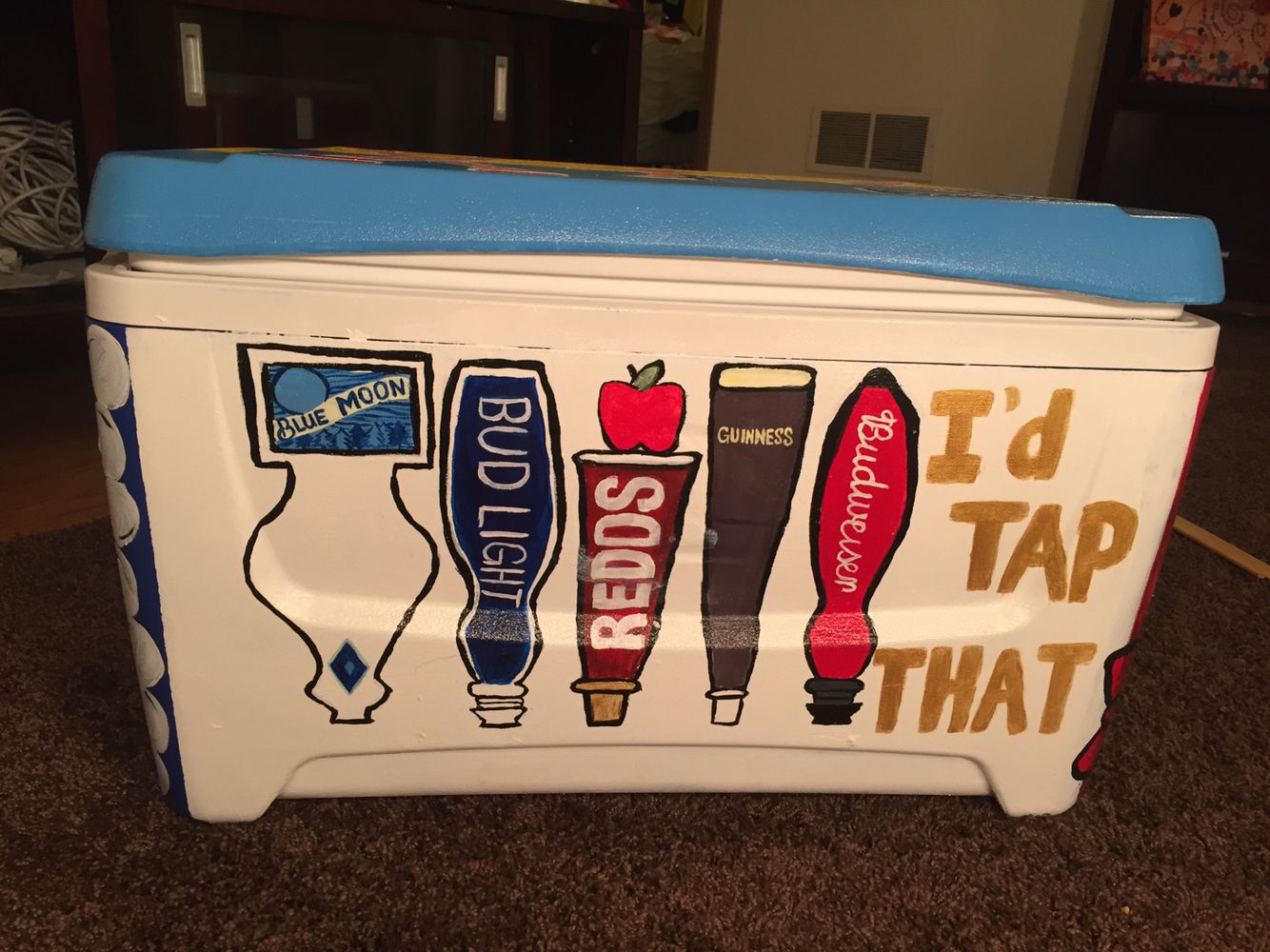 Frat cooler id tap that | Painted fraternity coolers, Formal cooler ...