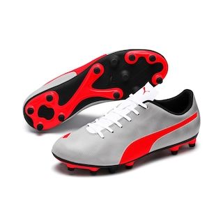 Puma 104798 03 Rapido Fg White Gray Black Red Blast Krampon N11 Com Kramponlar Puma Spor Giyim