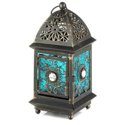 World Menagerie Amethyst Glass And Metal Lantern Glass Candle Lantern Glass Lantern Lantern Table Centerpieces