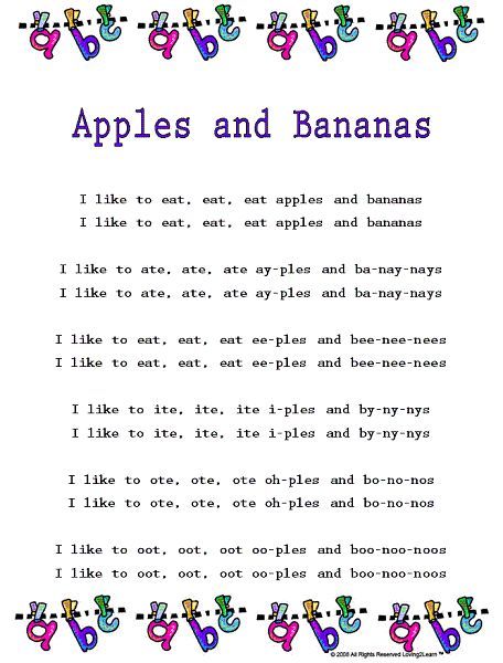 Apples And Bananas Song Kindergarten Songs Songs For Toddlers apples-and-bananas-song-kindergarten-songs-songs-for-toddlers