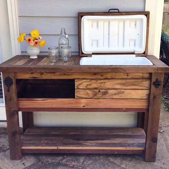 Reclaimed Barnwood Bar Cart Cooler Cabinet Wine Console Table Reclaimed Barnwood Bar Cart Cooler Cabinet Wine Console