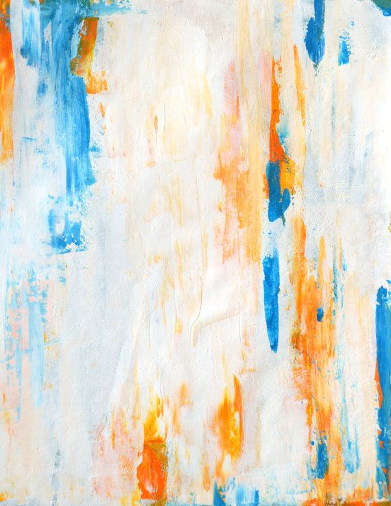 Colorful Modern Abstract Art Original Art 11x14 Original Abstract Painting on Paper