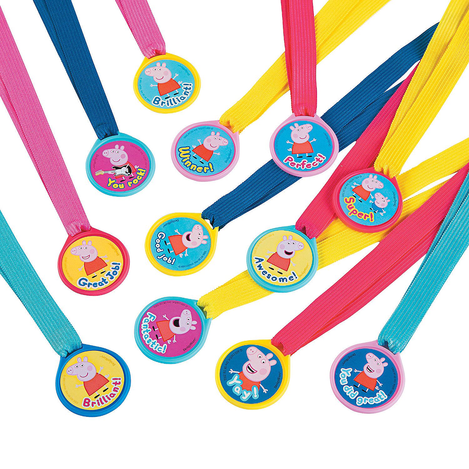 Peppa Pig 8482 Award Medals Orientaltrading Com Peppa Pig