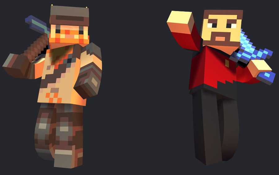 The Yogscast Lewis And Simon Yogscast Minecraft Characters Fan Picture