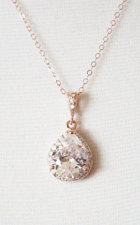 14K Rose Gold-plated 925 Silver Vine Cross Pendant with 18 Necklace Jewels Obsession Cross Necklace