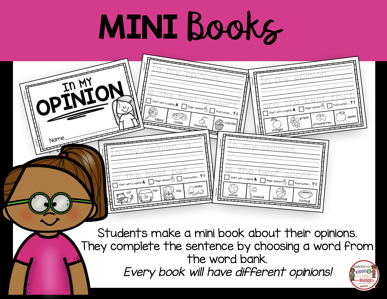 Opinion Writing Unit 5 FREE ACTIVITY — Keeping My Kiddo Busy