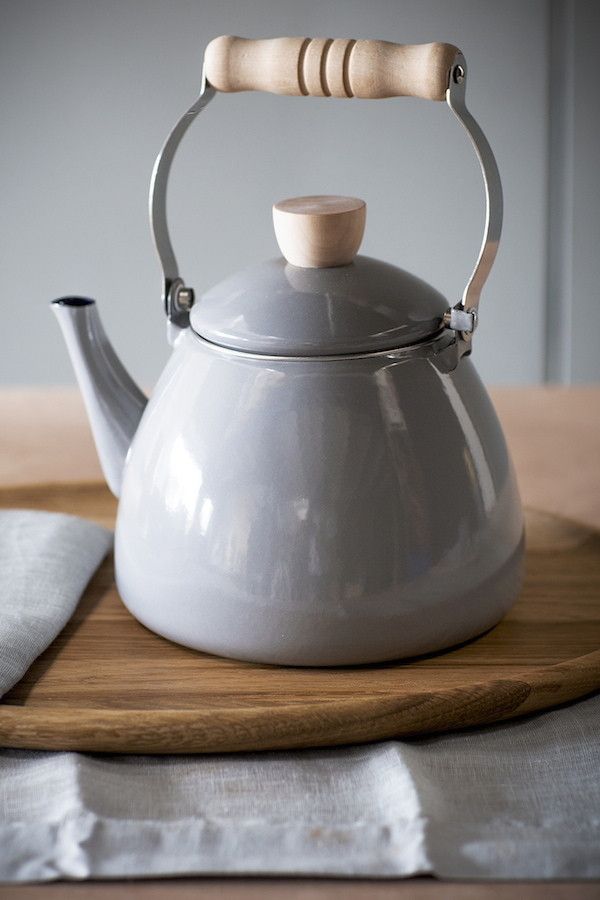 Carbon or White Enamel Stove Kettle ENAMEL RETRO Stove Top Whistling Kettle