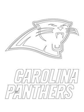 Carolina Panthers Logo Coloring page Carolina panthers logo Carolina