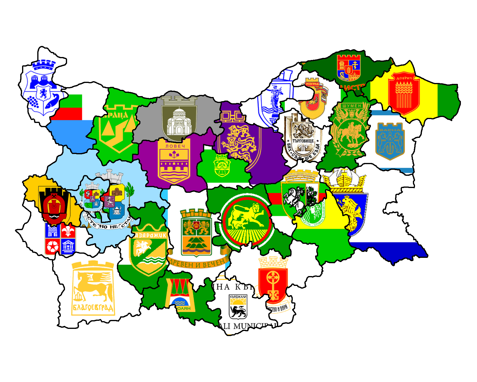 добрич мапс Flag Map of Provinces of Bulgaria | MAPS | Pinterest добрич мапс