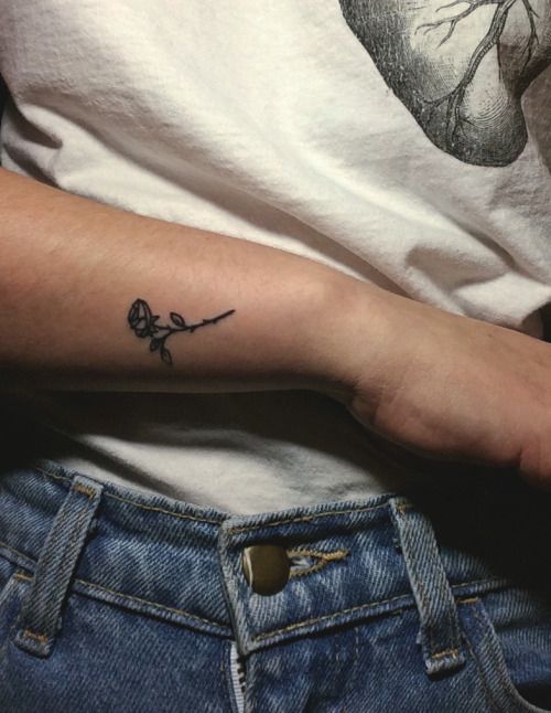 Blooming Rose Bud Tattoos Waist Tattoos Tattoos Wrist Tattoos