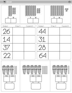 Spring math worksheets place value 2nd grade