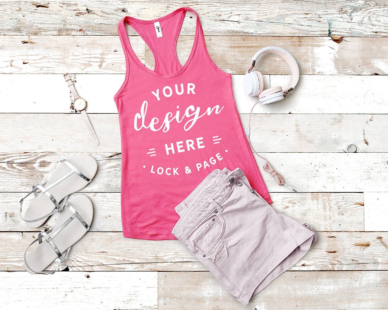 Download Next Level 1533 Tank Mockup Bundle | Womens workout shirts ...