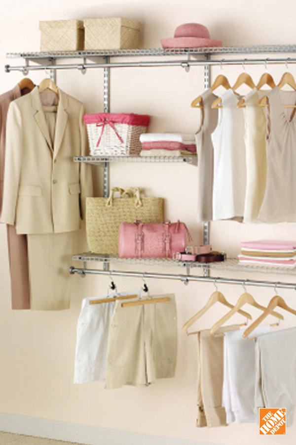 Pin By Nancy Ruhl On Closets Home Depot Closet Organizer Shoe Rack Closet Shoe Shelf In Closet