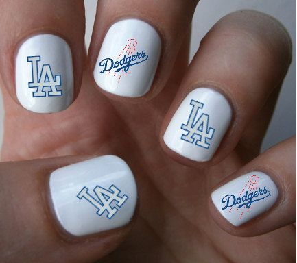 La Dodgers Mlb Baseball Nail Art Decals Stickers On Etsy 4 50 La Dodgers Mlb Baseball Nail Art Decals Stickers On Etsy 4 50