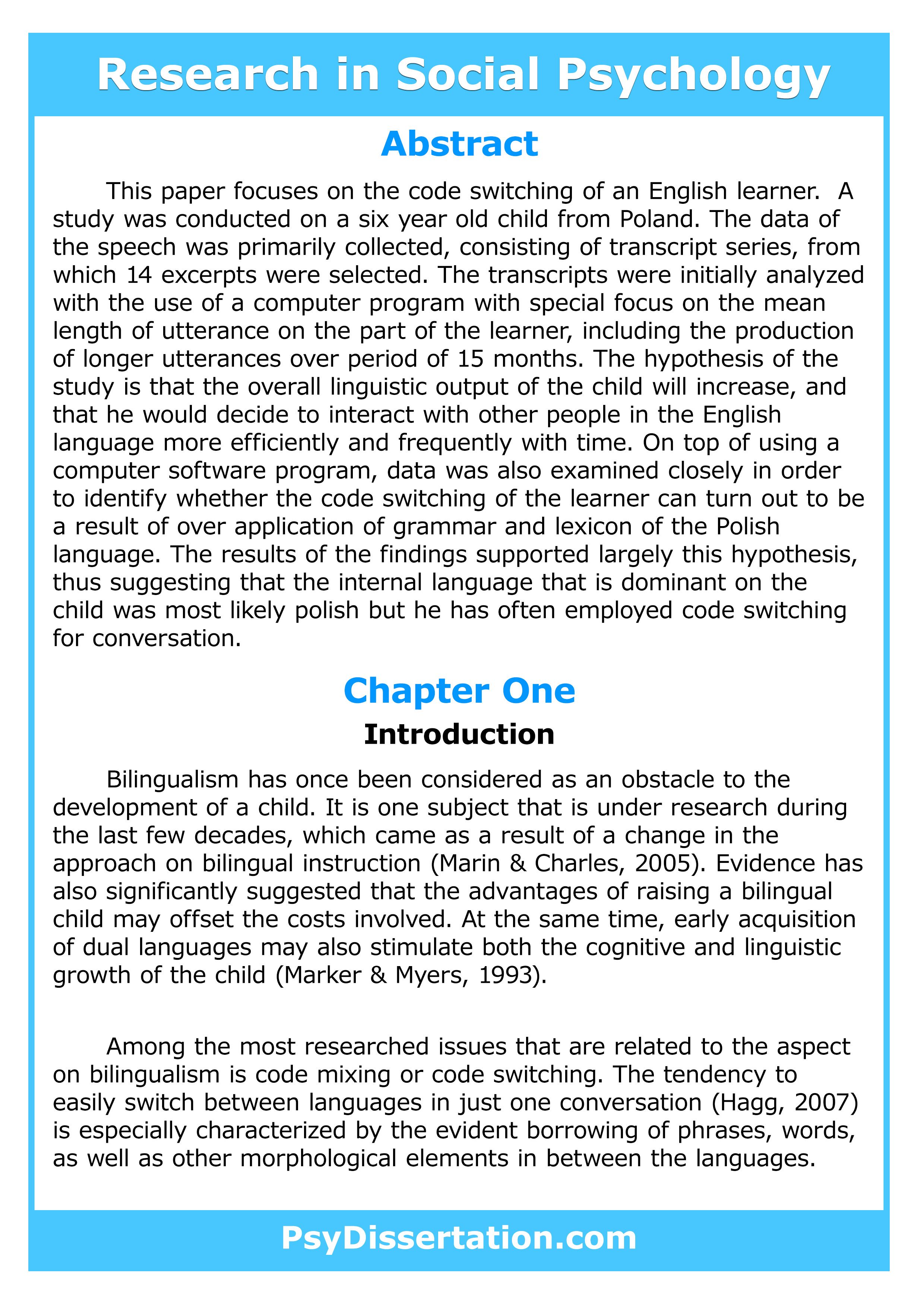 Psychology Dissertation Topics and Titles - Research Prospect