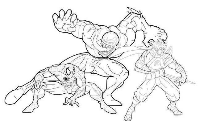 Venom Coloring Pages 2018 Spiderman coloring Avengers coloring pages